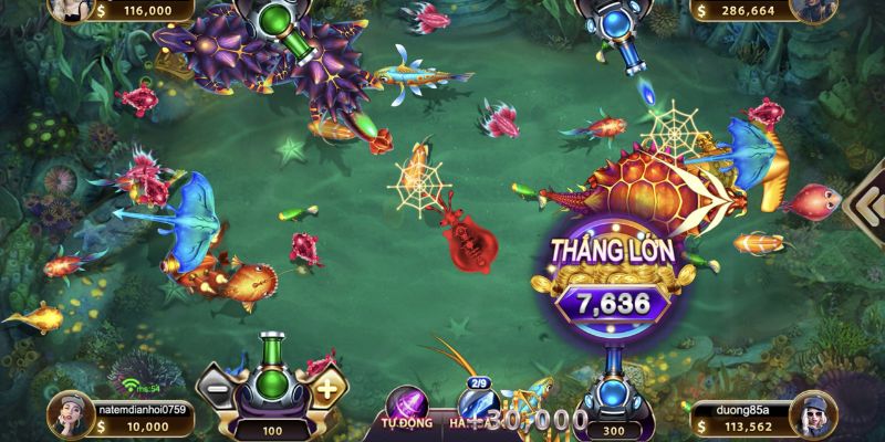 Những vũ khí có trong game bắn cá ăn xu